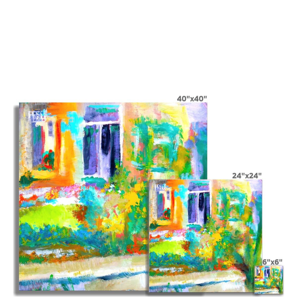 Front Garden Kirkintilloch Scotland Art Print - Milla Crann