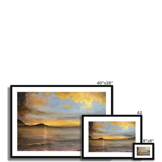 Loch Linnhe Sunset Framed & Mounted Print - Kevin Hunter