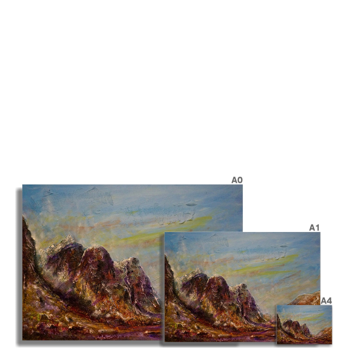 The Three Sisters Of Glencoe Scotland Art Print - Kevin Hunter