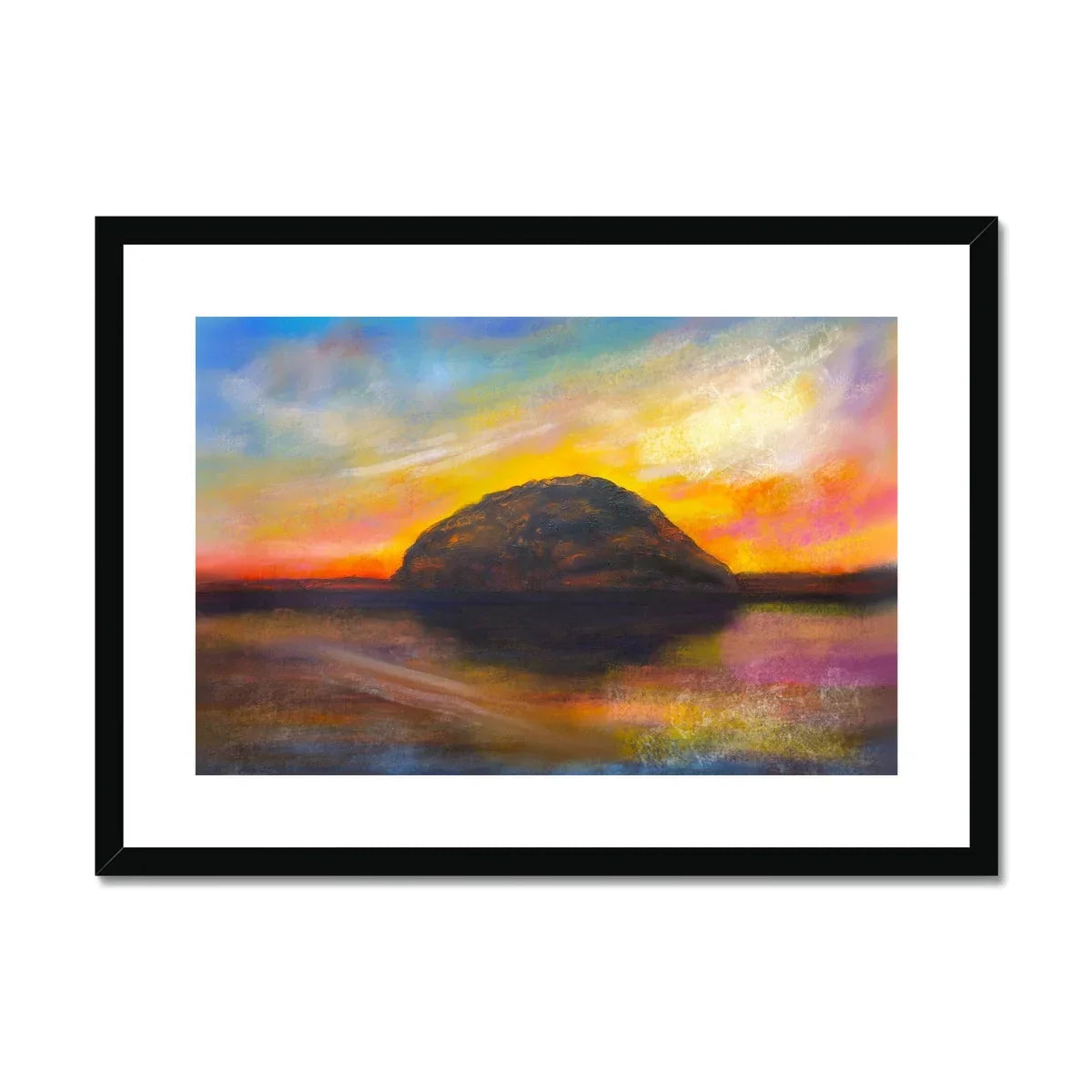 Ailsa Craig Dusk Framed & Mounted Print - Kevin Hunter