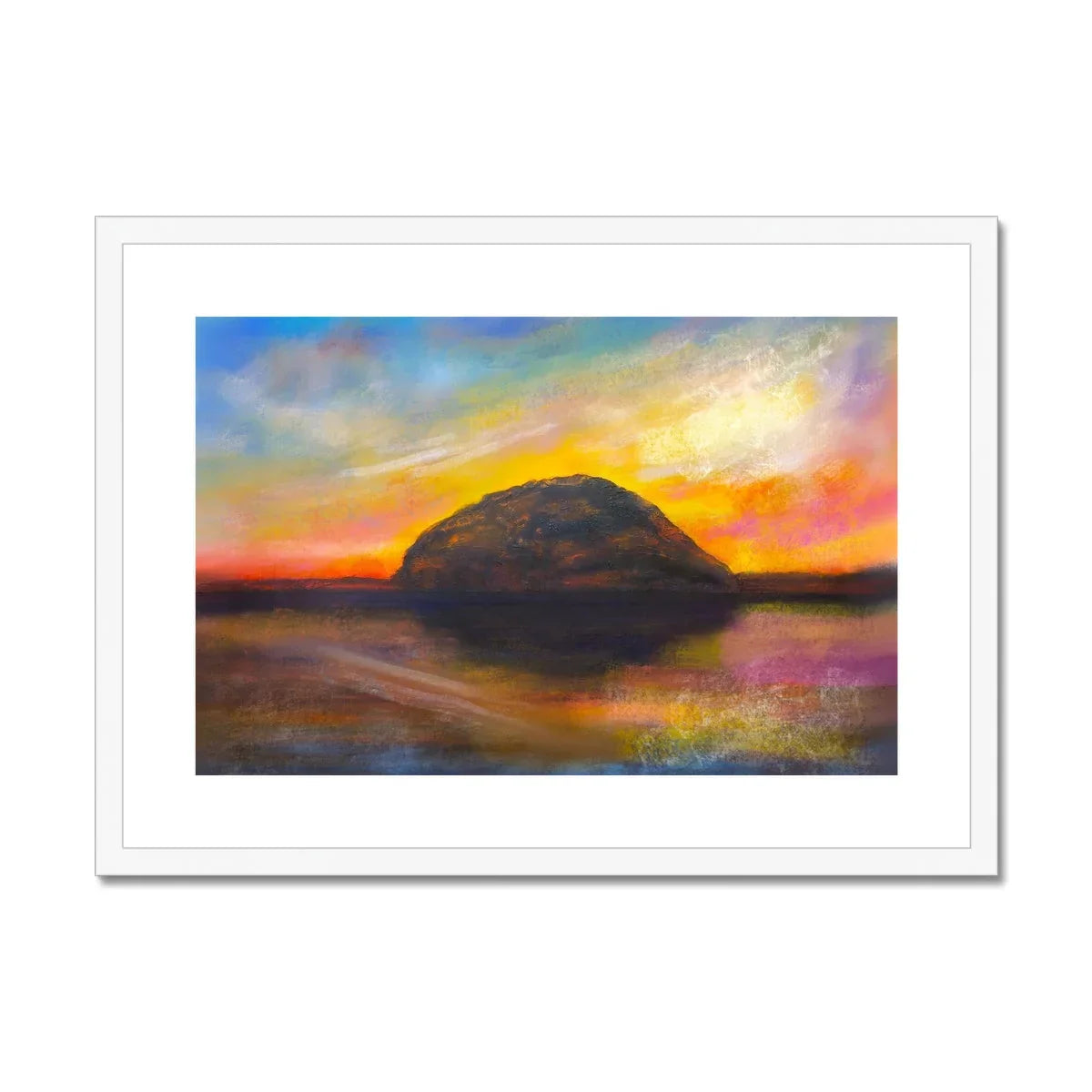 Ailsa Craig Dusk Framed & Mounted Print - Kevin Hunter