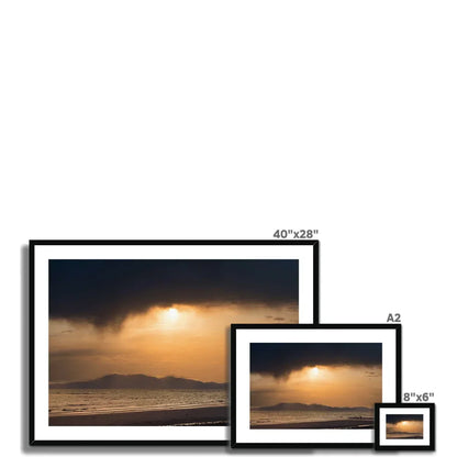 Arran Stormy Sunset Framed & Mounted Print - Kevin Hunter