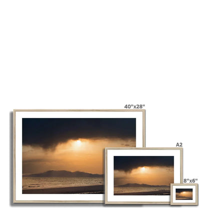 Arran Stormy Sunset Framed & Mounted Print - Kevin Hunter
