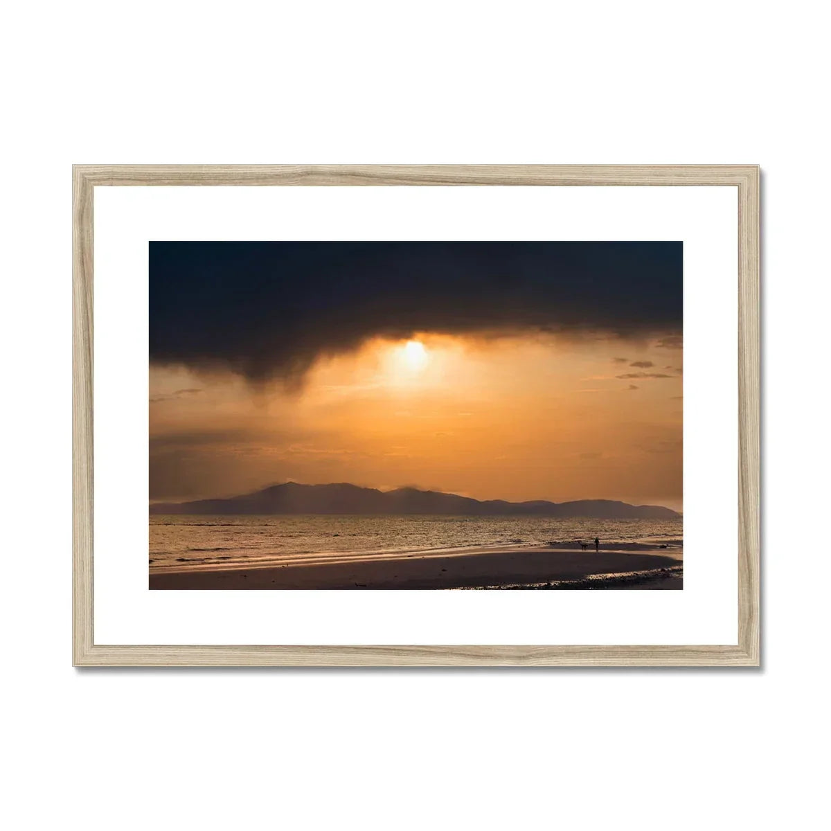 Arran Stormy Sunset Framed & Mounted Print - Kevin Hunter