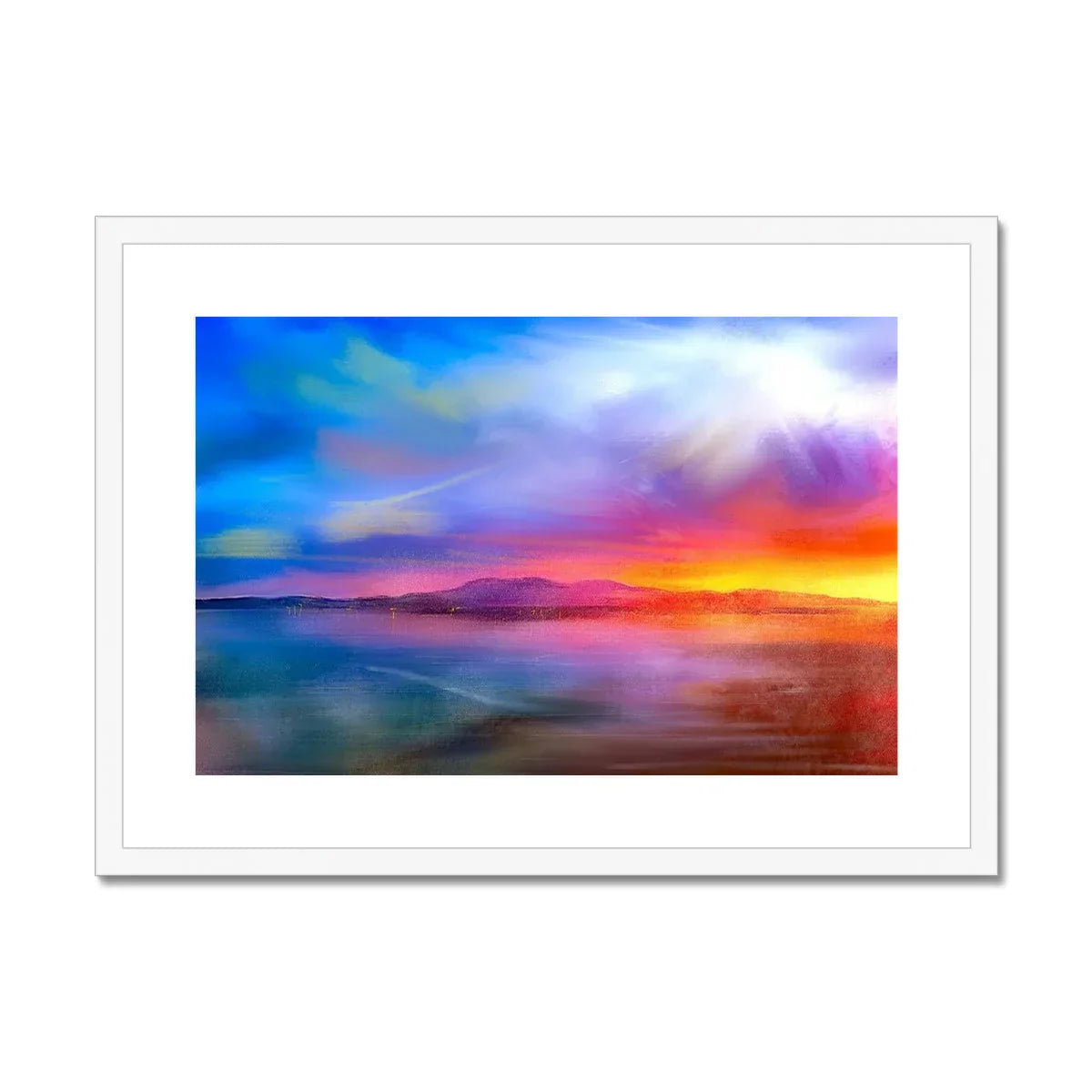 Arran Sunset Framed & Mounted Print - Kevin Hunter