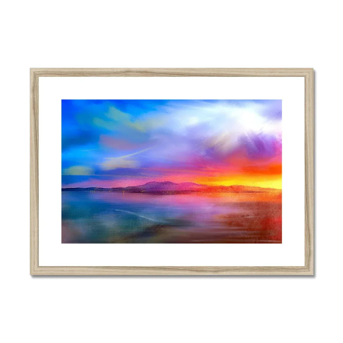 Arran Sunset Framed & Mounted Print - Kevin Hunter