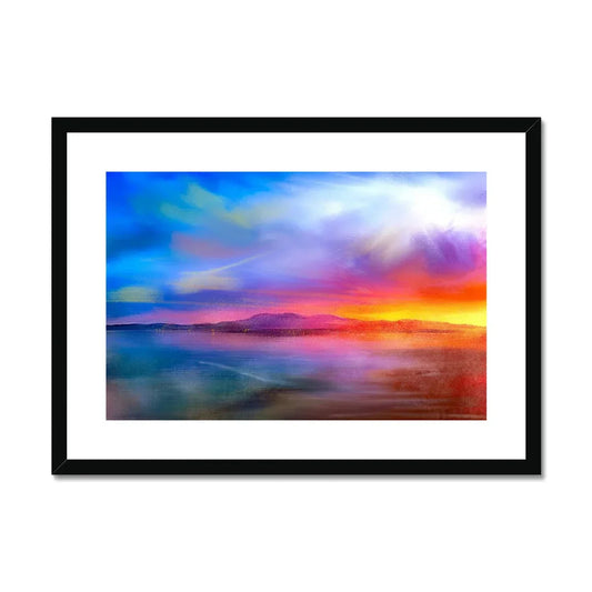 Arran Sunset Framed & Mounted Print - Kevin Hunter