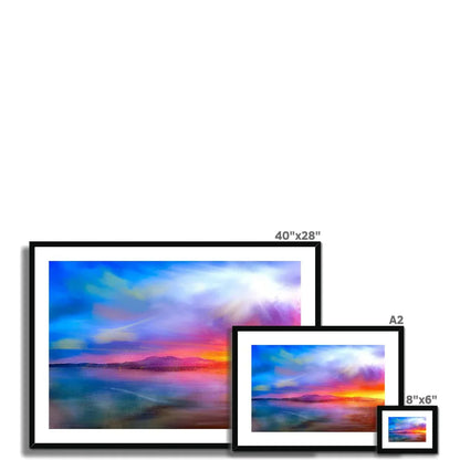 Arran Sunset Framed & Mounted Print - Kevin Hunter
