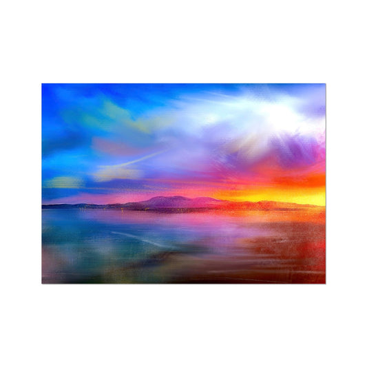 Arran Sunset Scotland Art Print - Kevin Hunter
