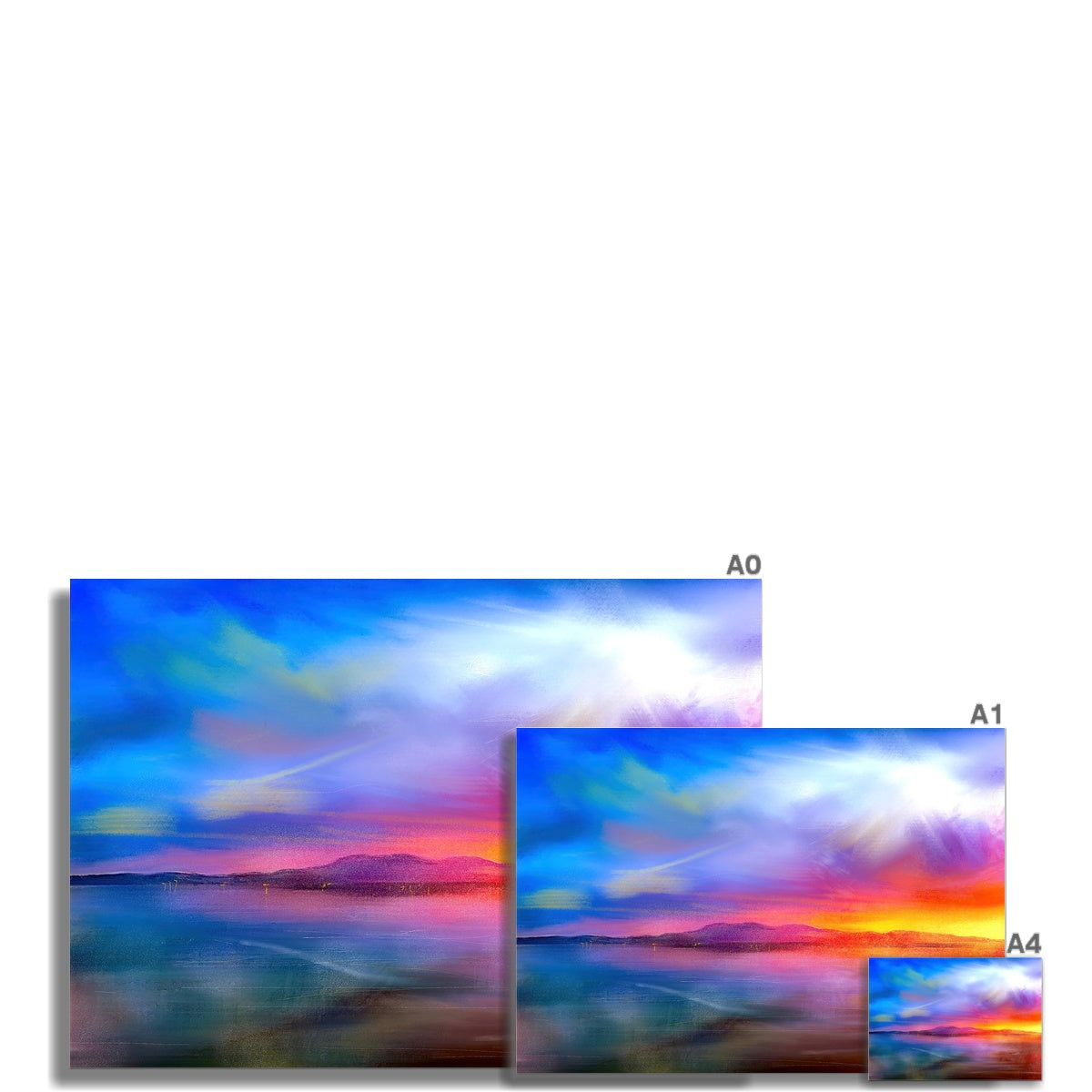 Arran Sunset Scotland Art Print - Kevin Hunter