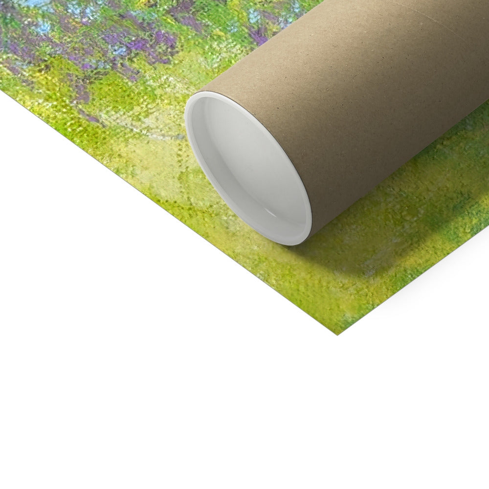 Bluebells in Fullarton Woods Troon Scotland Art Print - Milla Crann