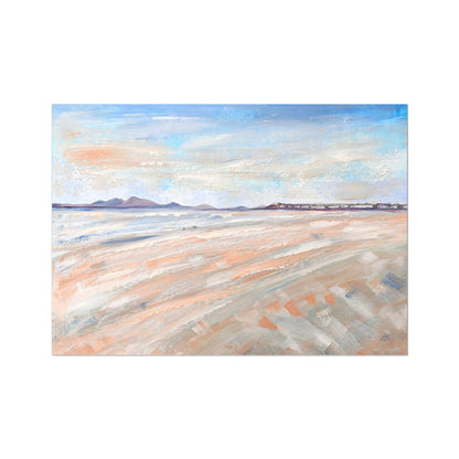 A Bright & Breezy Troon Scotland Art Print - Milla Crann
