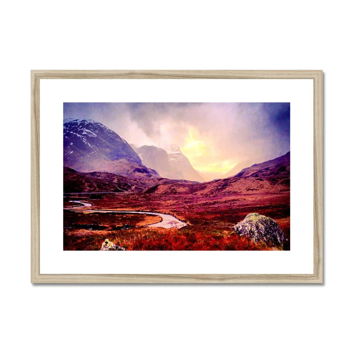 A Brooding Glencoe Framed & Mounted Print - Kevin Hunter