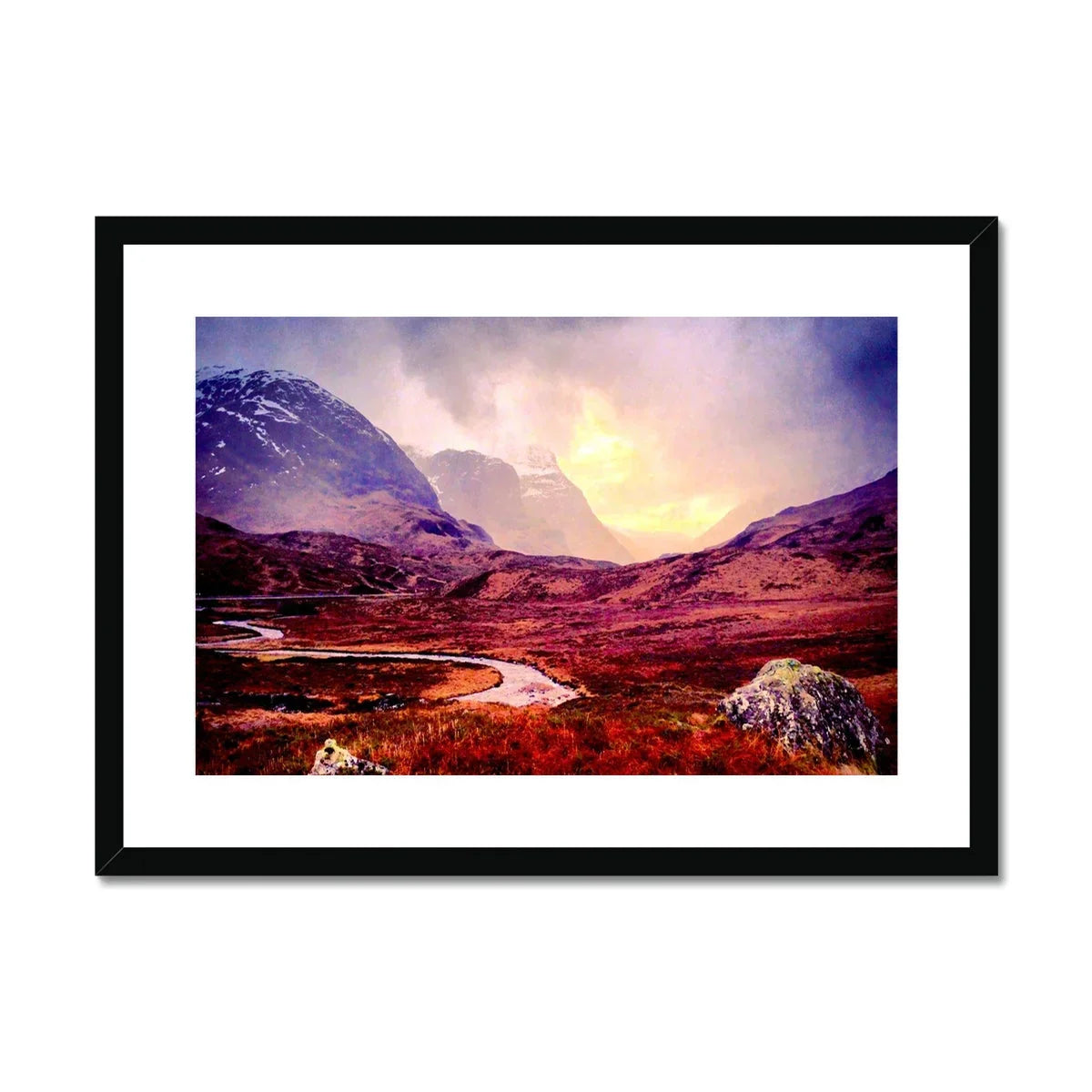 A Brooding Glencoe Framed & Mounted Print - Kevin Hunter