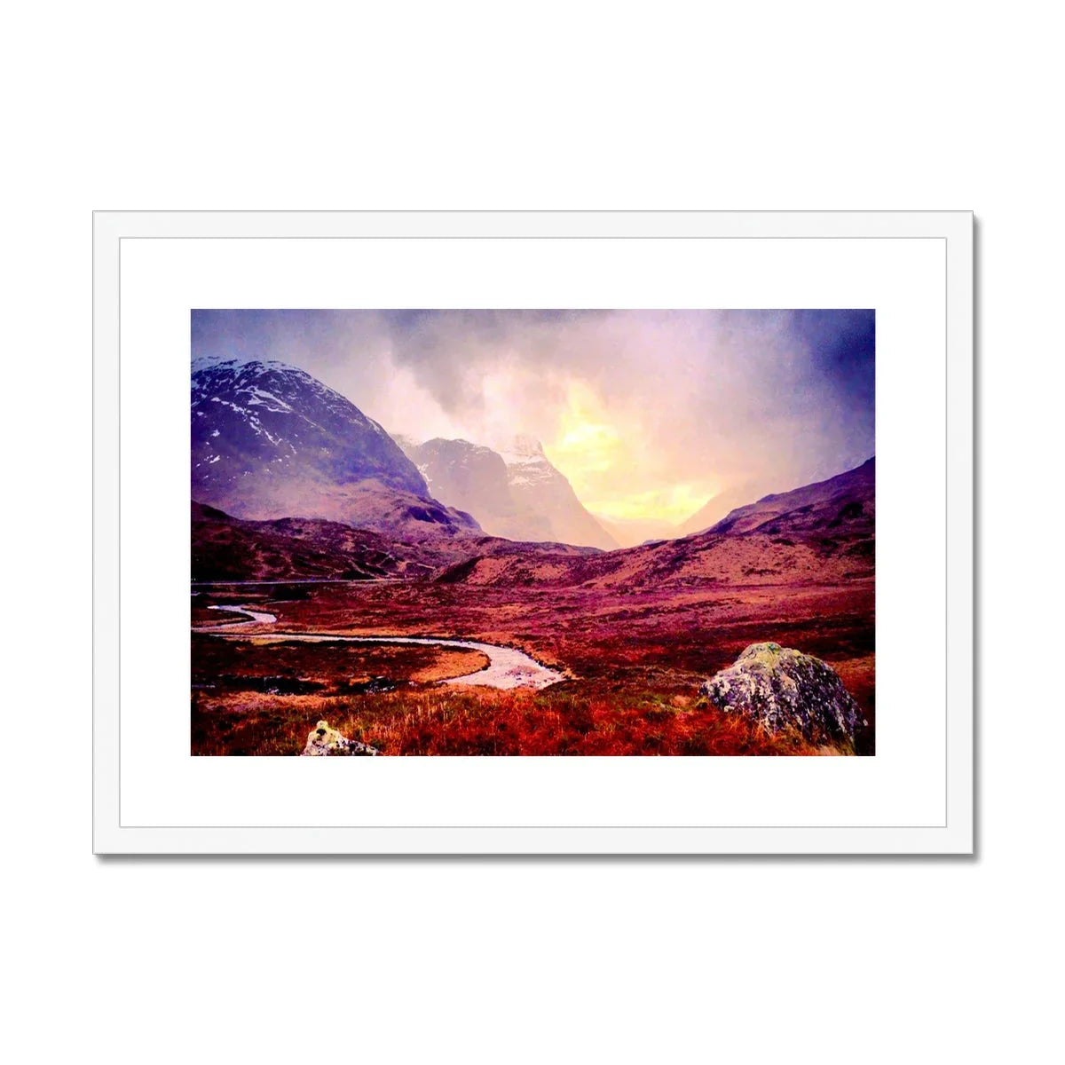 A Brooding Glencoe Framed & Mounted Print - Kevin Hunter