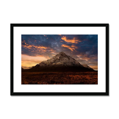 Buachaille Etive Mor Dusk Framed & Mounted Print - Kevin Hunter