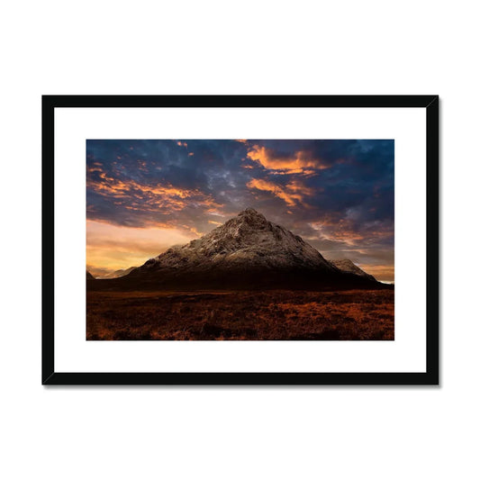 Buachaille Etive Mor Dusk Framed & Mounted Print - Kevin Hunter