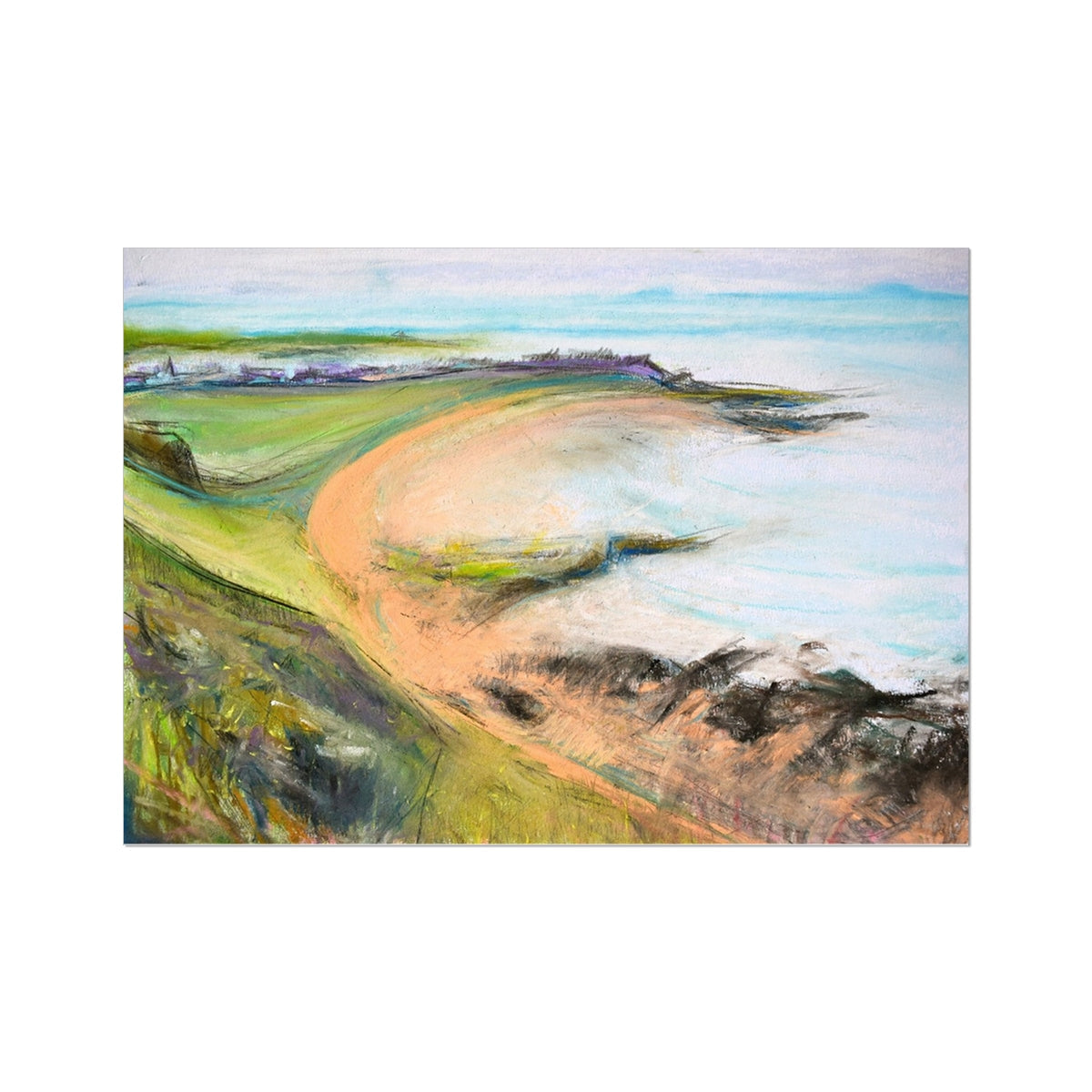 The Chain Walk from Shell Bay to Elie Fife Scotland Art Print - Milla Crann