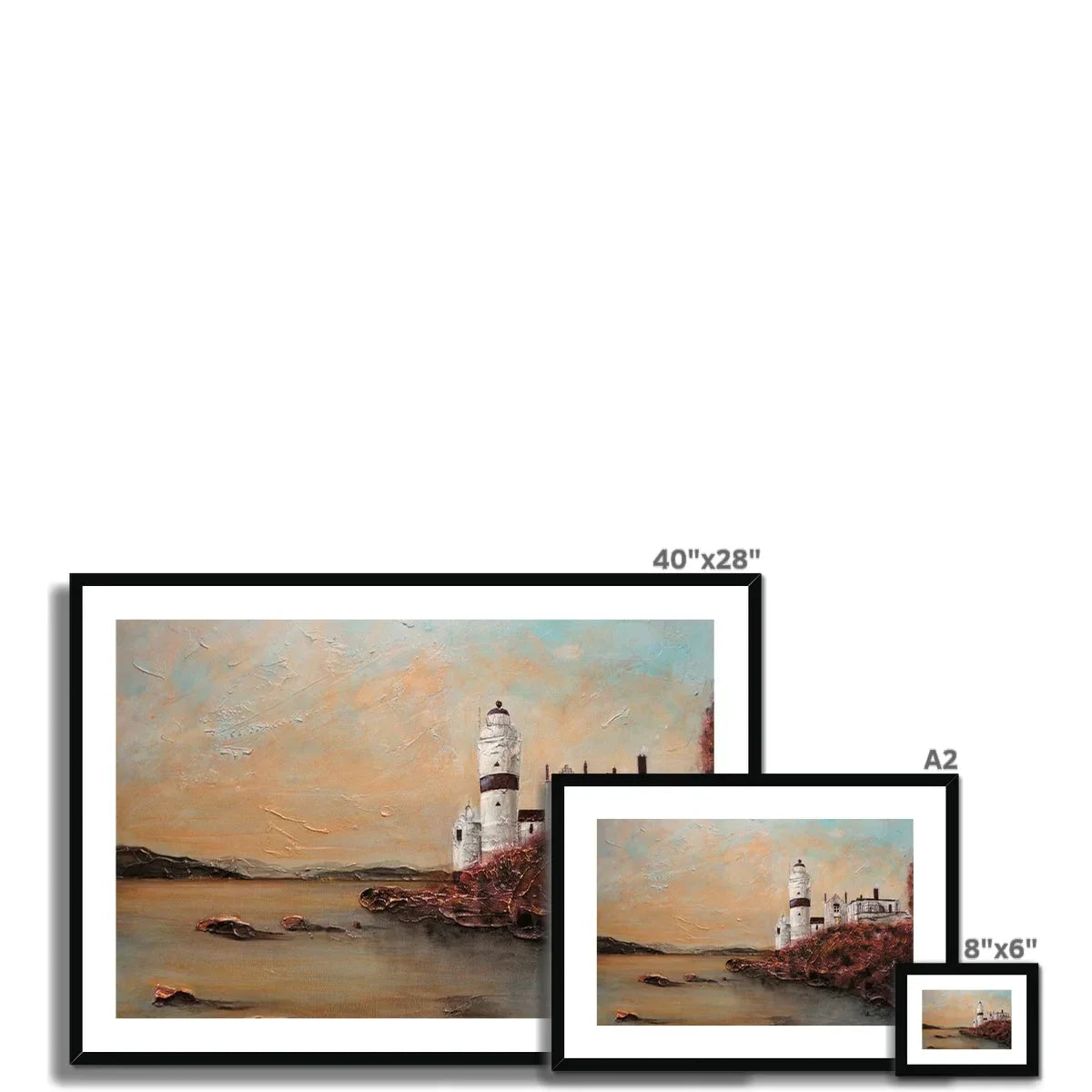 Cloch Lighthouse Dawn Framed & Mounted Print - Kevin Hunter