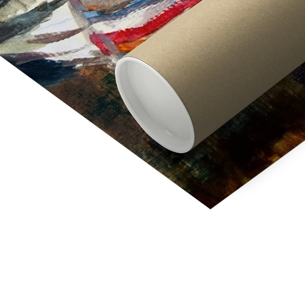 Dinghies Newton Bay Millport Isle of Cumbrae Scotland Art Print - Milla Crann