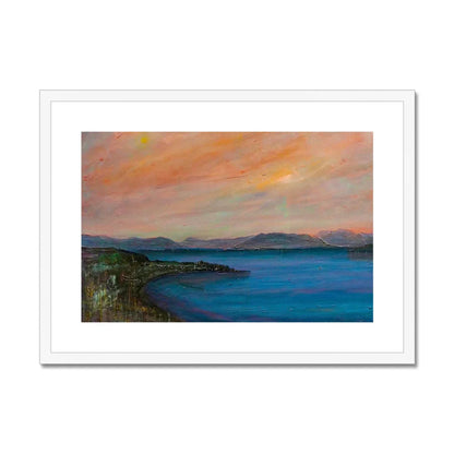 Dusk Over Gourock Framed & Mounted Print - Kevin Hunter