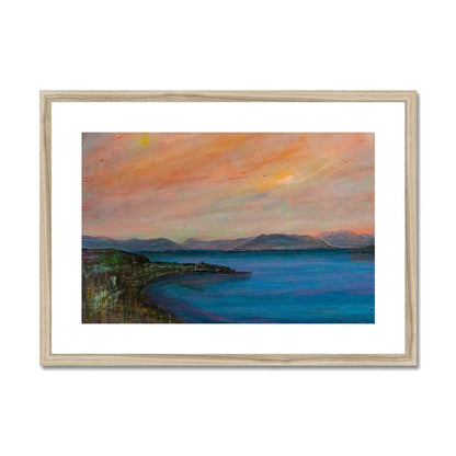 Dusk Over Gourock Framed & Mounted Print - Kevin Hunter