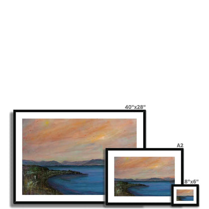 Dusk Over Gourock Framed & Mounted Print - Kevin Hunter