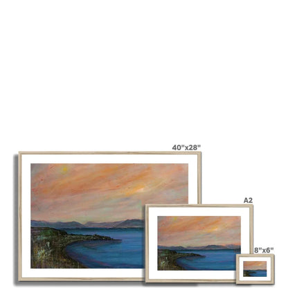 Dusk Over Gourock Framed & Mounted Print - Kevin Hunter