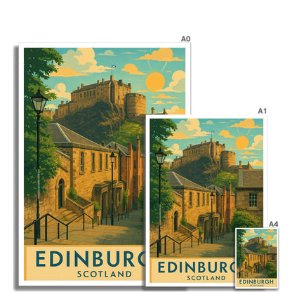 Edinburgh Vennel Scotland Art Print - Stephen Henry
