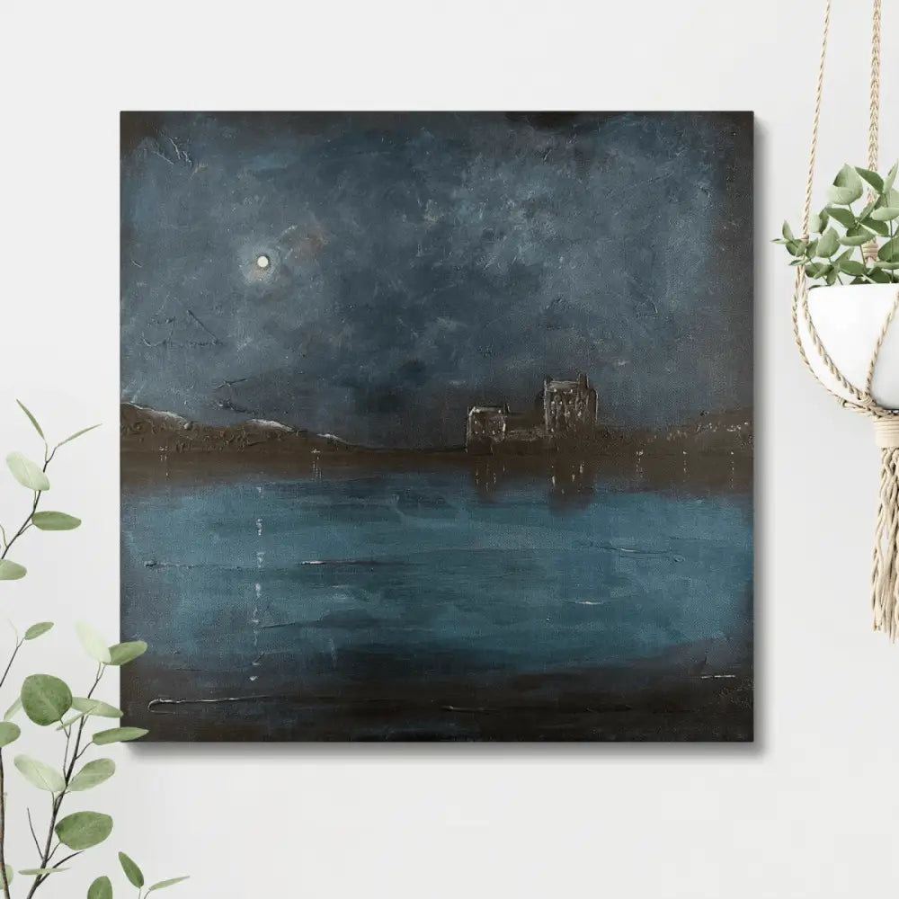 Eilean Donan Castle Twilight Original Painting - Kevin Hunter