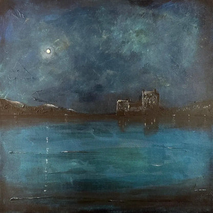 Eilean Donan Castle Twilight Original Painting - Kevin Hunter