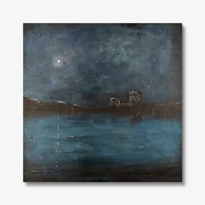 Eilean Donan Castle Twilight Original Painting - Kevin Hunter