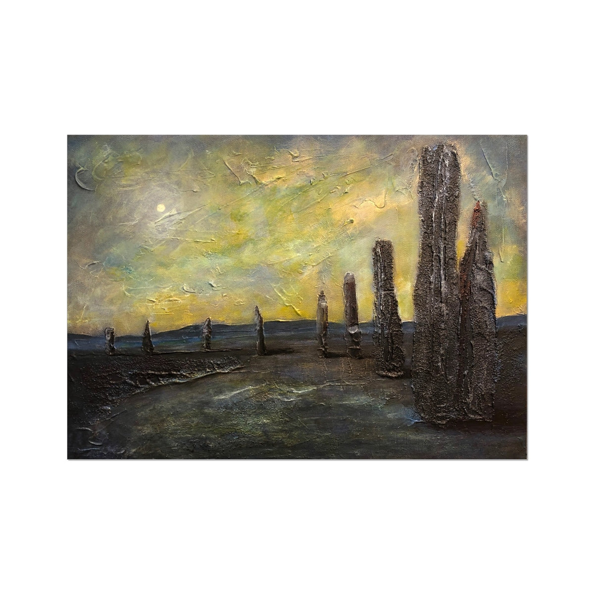 An Ethereal Ring Of Brodgar Scotland Art Print - Kevin Hunter