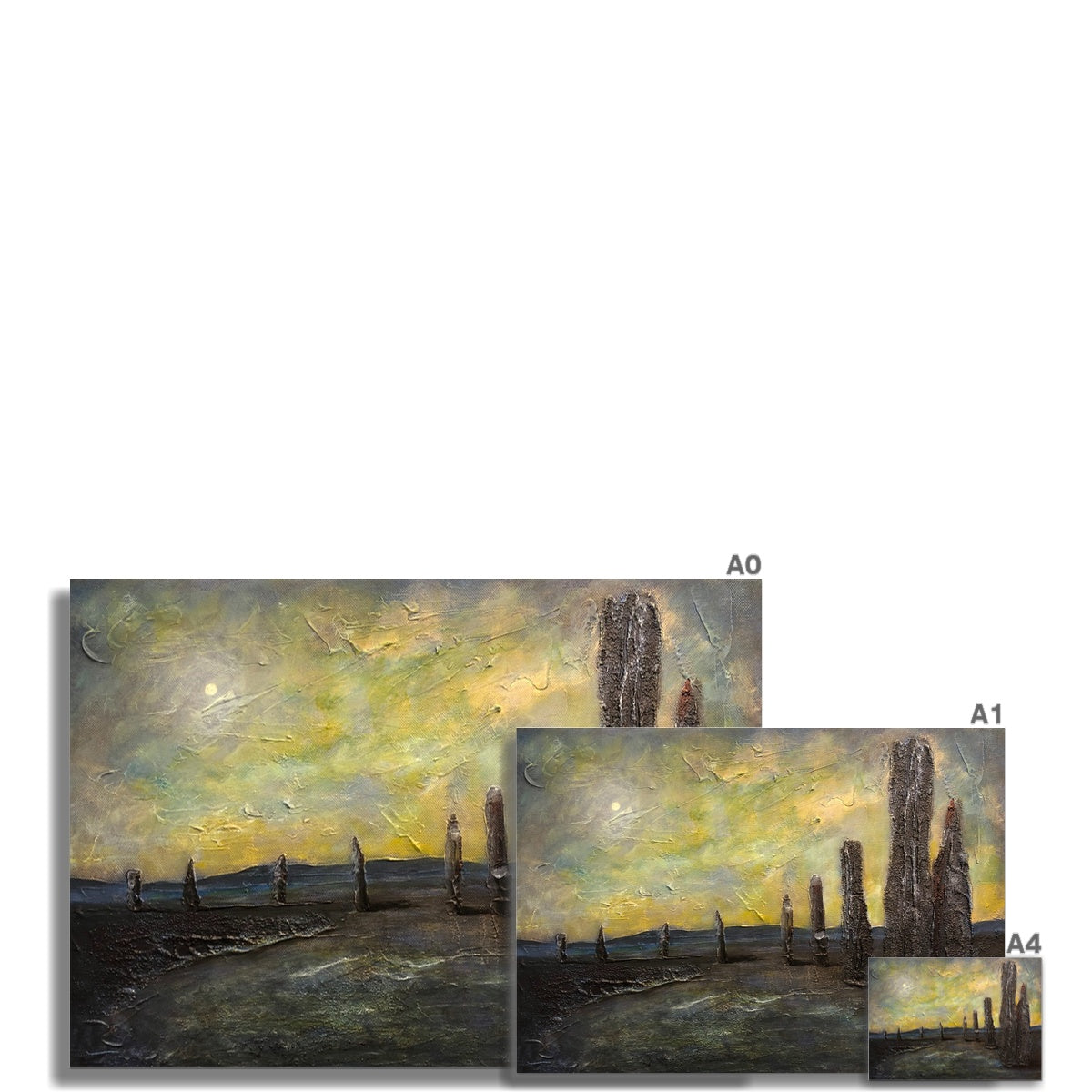 An Ethereal Ring Of Brodgar Scotland Art Print - Kevin Hunter