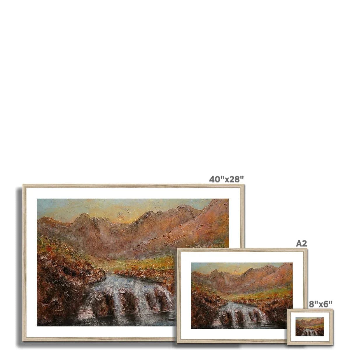 Fairy Pools Skye Dawn Framed & Mounted Print - Kevin Hunter