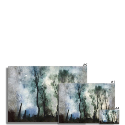 Glasgow Necropolis Moonlight Scotland Art Print - Kevin Hunter