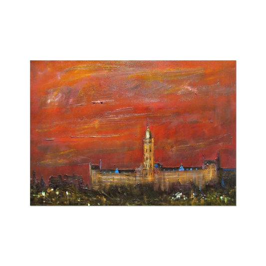 Glasgow University Dusk Scotland Art Print - Kevin Hunter