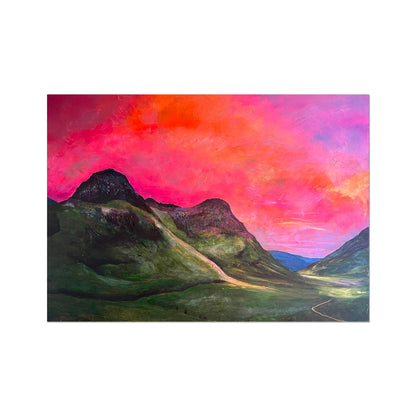 Glencoe Dusk Scotland Art Print - Kevin Hunter