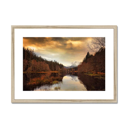 Glencoe Lochan Dusk Framed & Mounted Print - Kevin Hunter