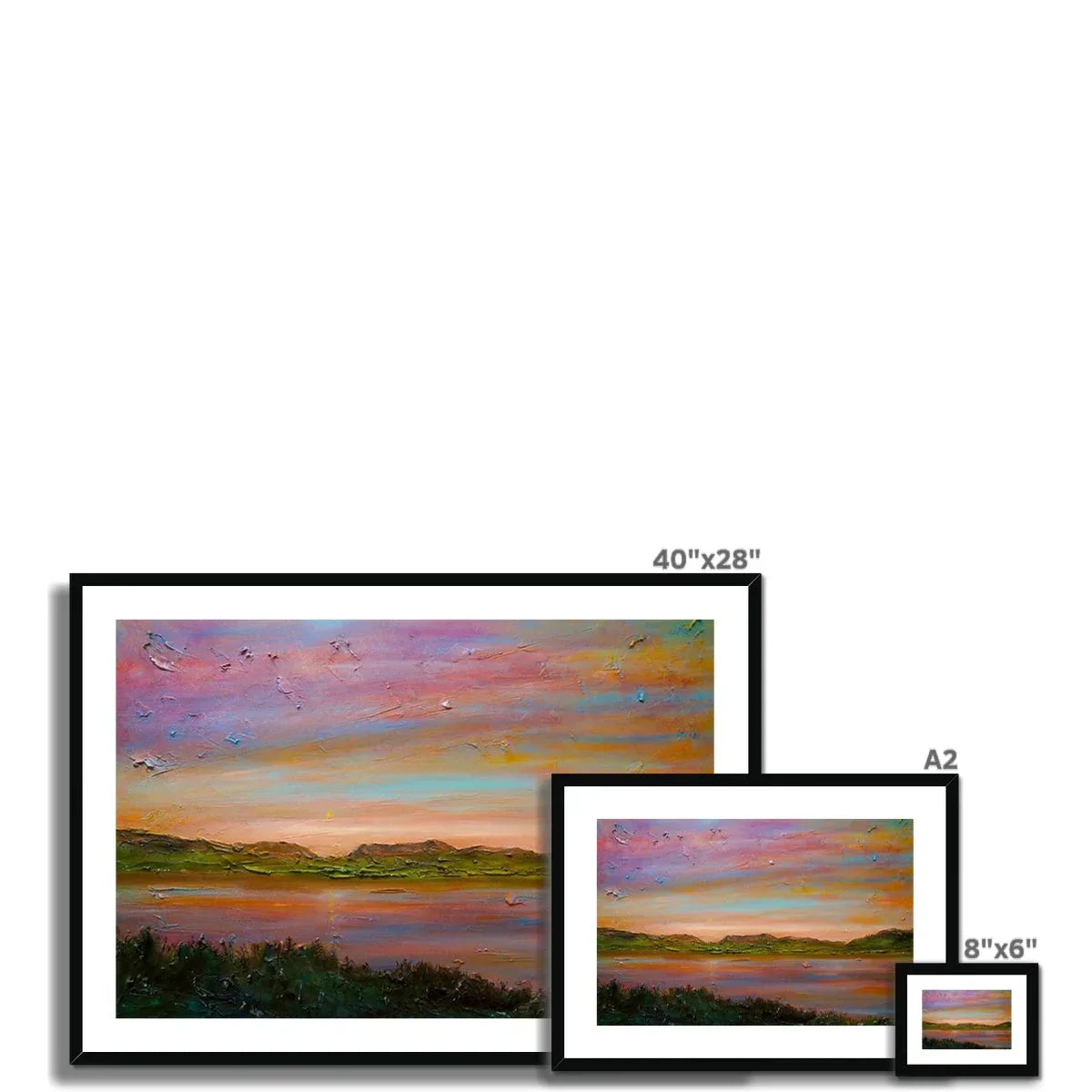 Gourock Golf Club Sunset Framed & Mounted Print - Kevin Hunter