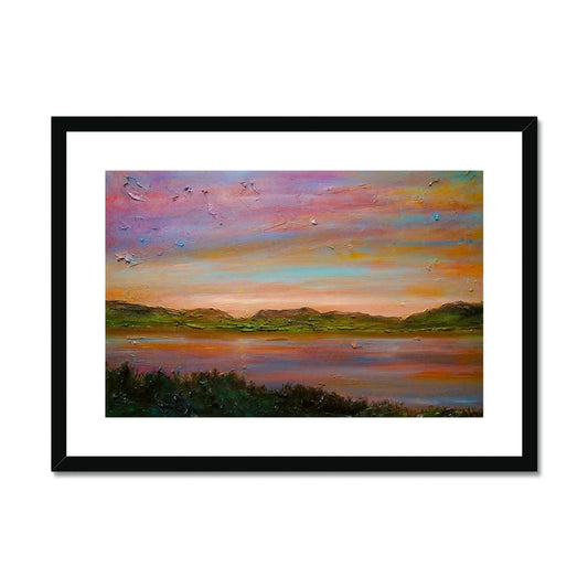 Gourock Golf Club Sunset Framed & Mounted Print - Kevin Hunter