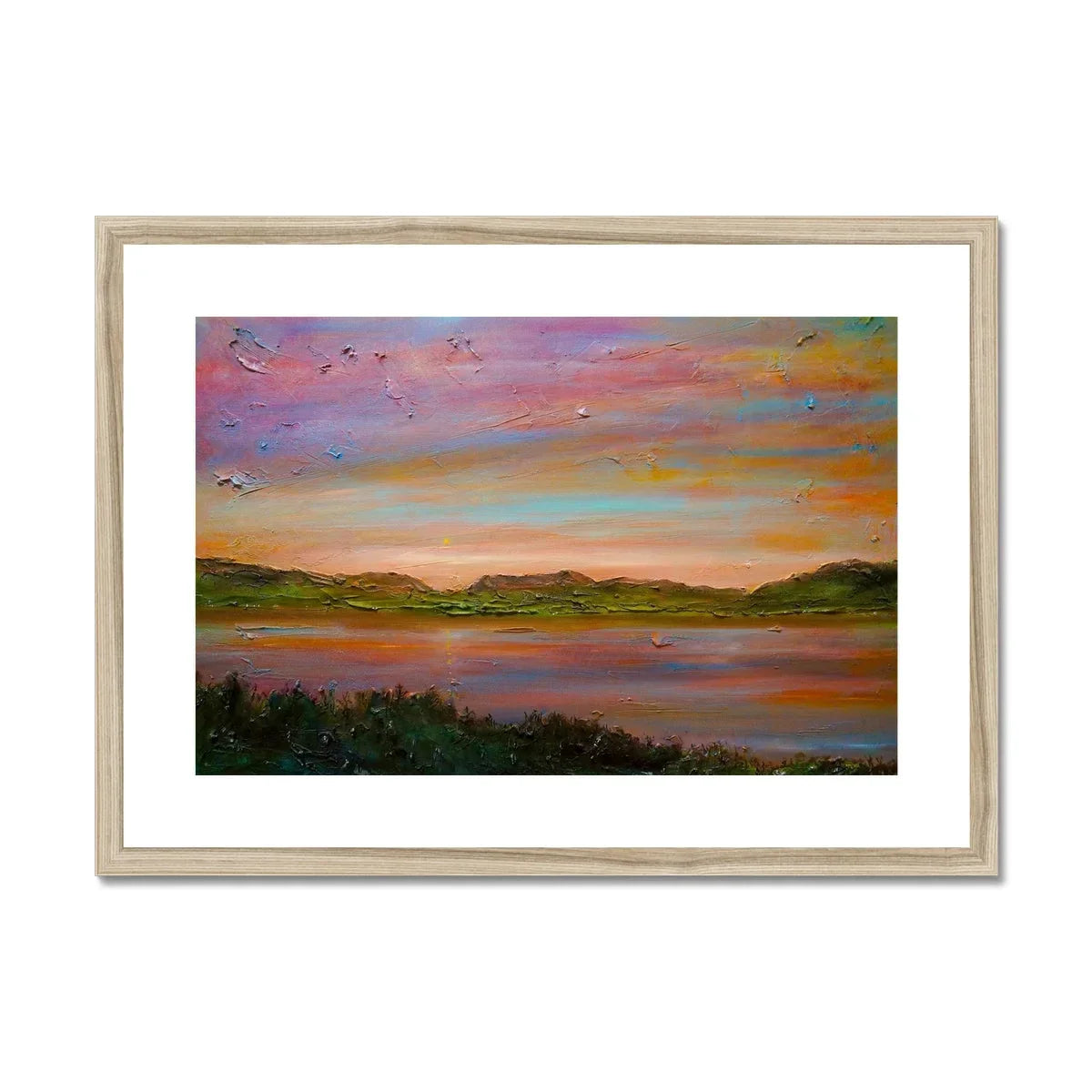 Gourock Golf Club Sunset Framed & Mounted Print - Kevin Hunter