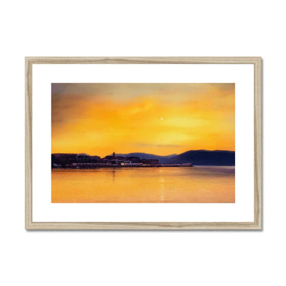 Gourock Sunset From Cardwell Bay Framed & Mounted Print - Kevin Hunter