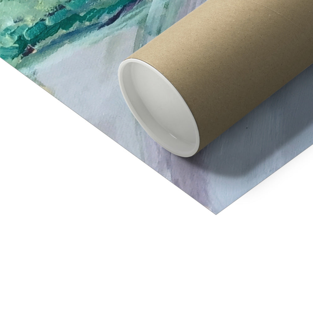 Harbour Cottages Troon Scotland Art Print - Milla Crann