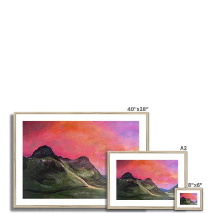 Into The Glencoe Dusk Framed & Mounted Print - Kevin Hunter