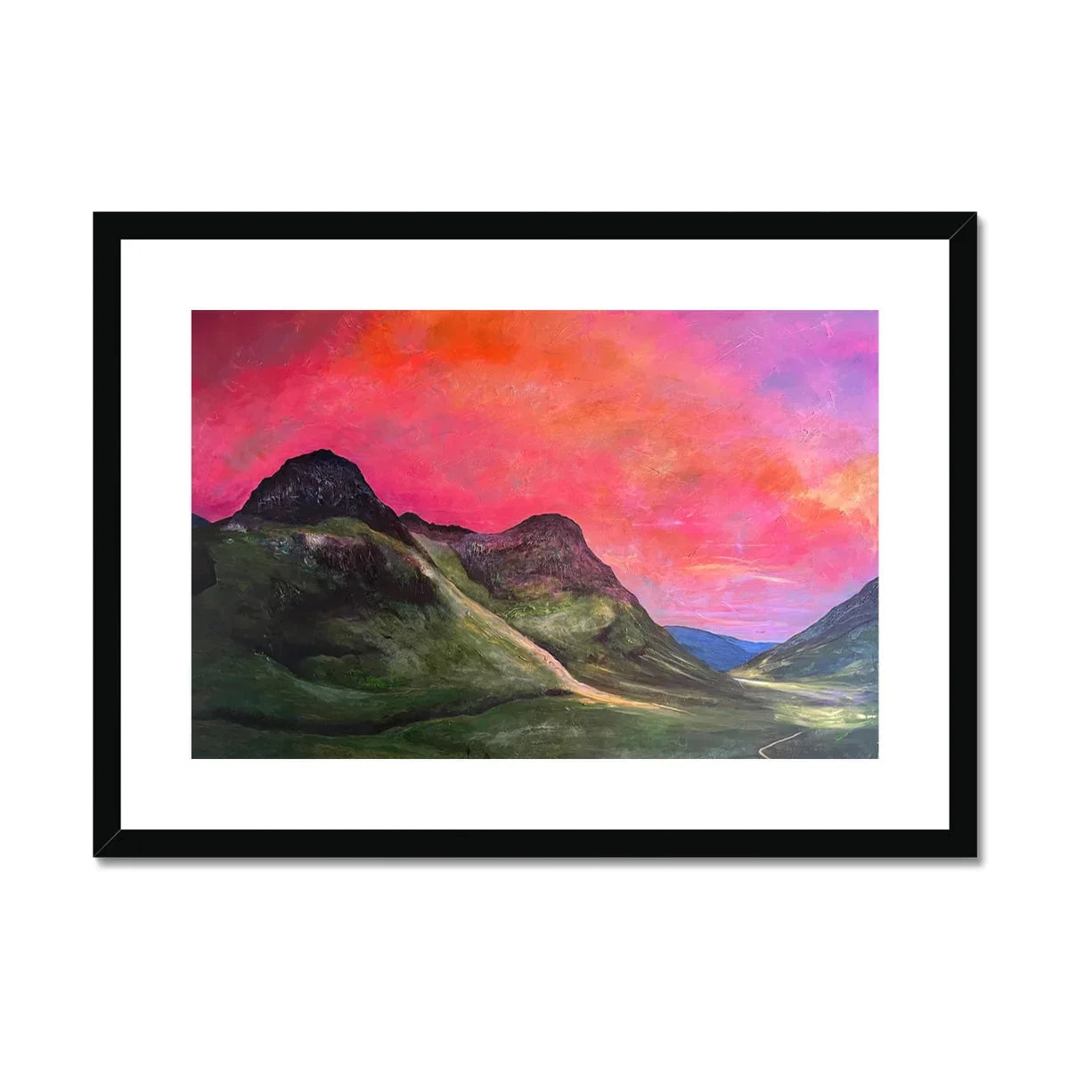 Into The Glencoe Dusk Framed & Mounted Print - Kevin Hunter