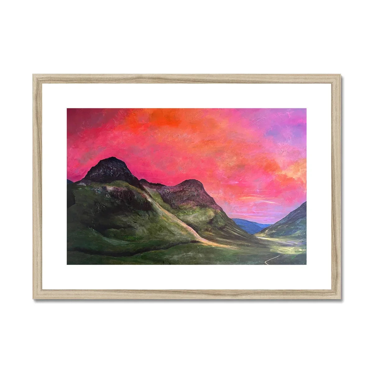 Into The Glencoe Dusk Framed & Mounted Print - Kevin Hunter