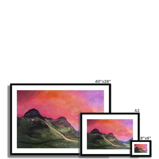 Into The Glencoe Dusk Framed & Mounted Print - Kevin Hunter
