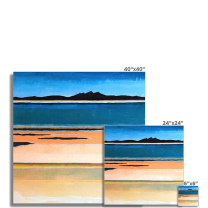 Isle of Arran from Barassie Troon Scotland Art Print - Milla Crann