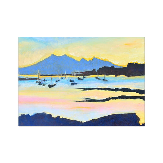 Isle of Arran from Millport Cumbrae Scotland Art Print - Milla Crann